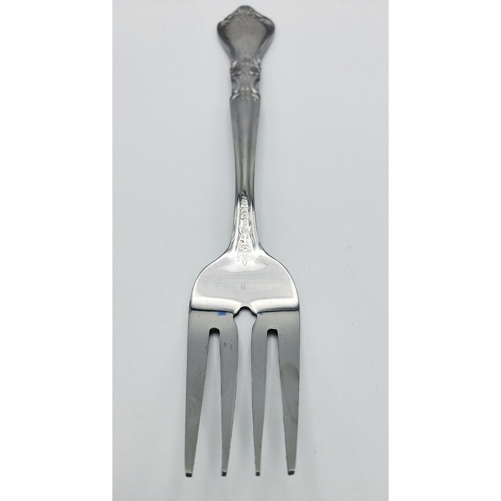 Rogers Co. Stanley Roberts Kings Berry Pattern Salad Fork Stainless Korea - Picture 2 of 8